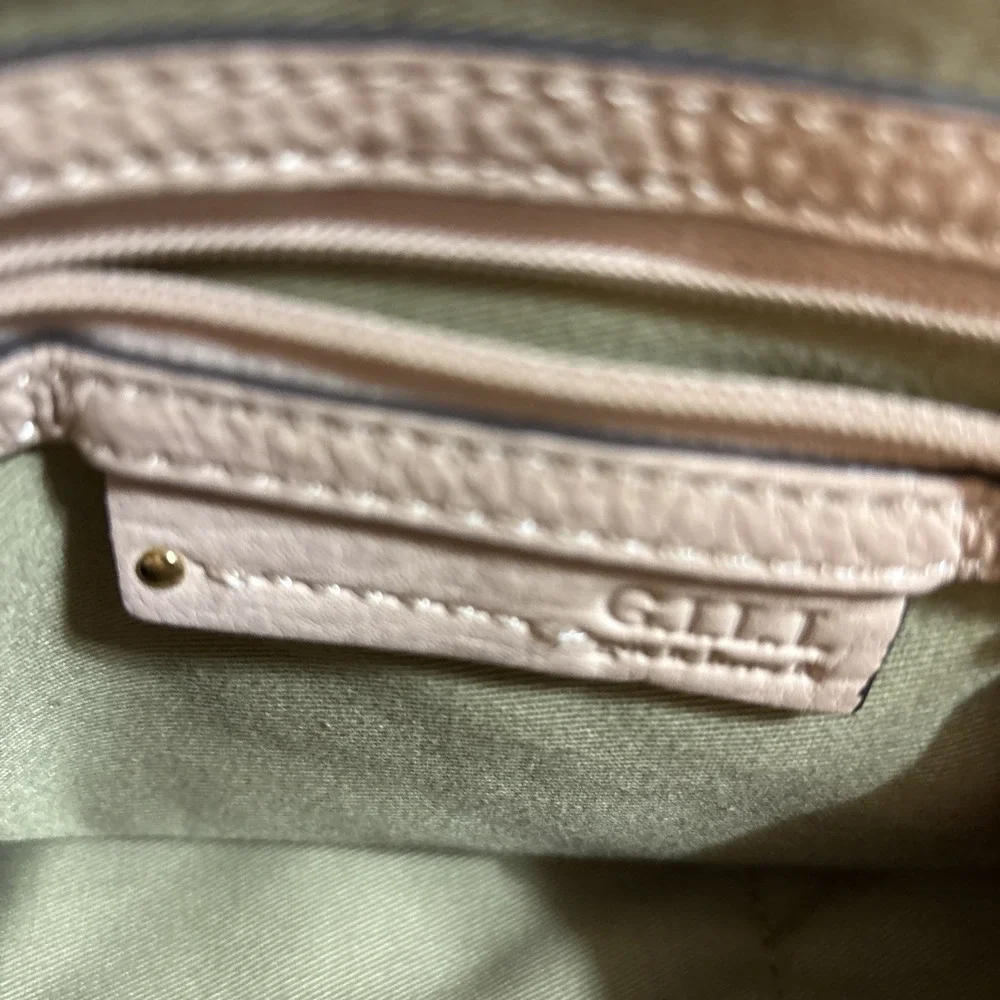 GILL Handbag Tote Hobo Convertible Leather‎ Backpack Blush No Back Straps